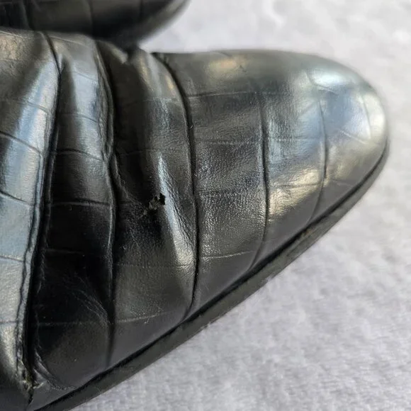 HUGO BOSS 100% Leather ankle shoes with zipper. Made in Italy - Picture 6 of 7